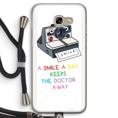 Smile: Samsung Galaxy A5 (2017) Transparant Hoesje met koord