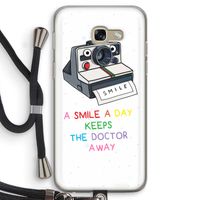 Smile: Samsung Galaxy A5 (2017) Transparant Hoesje met koord