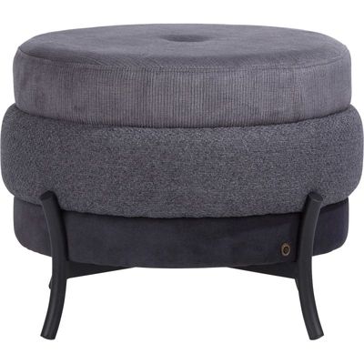 Timeless - macaron poef h43cm Coco Maison Antraciet