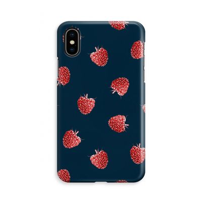 Framboosjes: iPhone X Volledig Geprint Hoesje