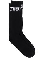 Ferrari chaussettes à logo imprimé - Noir