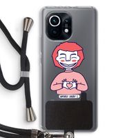 Hartje: Xiaomi Mi 11 Transparant Hoesje met koord