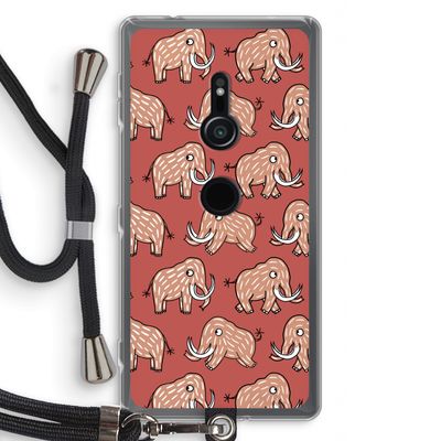 Mammoet: Sony Xperia XZ2 Transparant Hoesje met koord