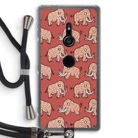 Mammoet: Sony Xperia XZ2 Transparant Hoesje met koord