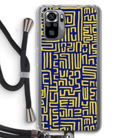 Majorelle Blue Print: Xiaomi Redmi Note 10S Transparant Hoesje met koord