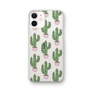 Cactus Lover: iPhone 12 Transparant Hoesje