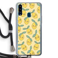 Citroenen: Samsung Galaxy A20s Transparant Hoesje met koord