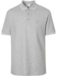 Burberry polo à logo poitrine - Gris