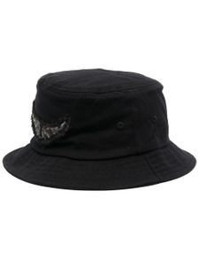 Zadig&Voltaire bob en coton à patch ailes - Noir