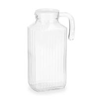 Vivalto schenkkan/water/wijn karaf - glas - transparant - 1800 ml - D15 x H26 cm - met dop