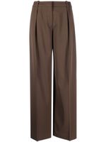 Calvin Klein pantalon de tailleur à coupe ample - Marron