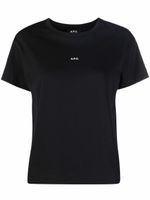 A.P.C. t-shirt à logo imprimé - Noir - thumbnail