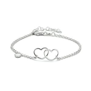 Armband Hartjes Zilver 1,8 mm 19 cm