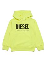 Diesel Kids hoodie en coton à logo imprimé - Jaune - thumbnail