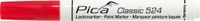 Pica 524/40 Lakmarker 2-4mm ronde tip rood,10st.
