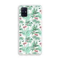 Flamingo bladeren: Galaxy A51 4G Transparant Hoesje Flamingo bladeren: Galaxy A51 4G Transparant Hoesje