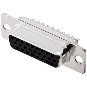 encitech HDS-26-F-T-B-S 2101-0300-12 D-sub female connector 180 ° Aantal polen: 26 Soldeerkelk 1 stuk(s) Tray