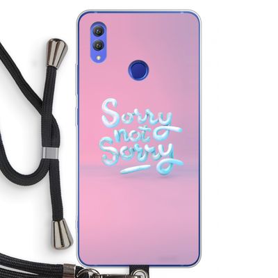 Sorry not sorry: Honor Note 10 Transparant Hoesje met koord