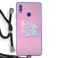 Sorry not sorry: Honor Note 10 Transparant Hoesje met koord