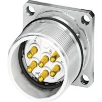 M23 Apparaatconnector, flensmontage 1619990 CA-06P1N8A2S00 Zilver Phoenix Contact Inhoud: 1 stuk(s)
