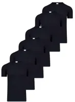 Beeren 6 stuks ondershirts/ Tshirts heren - Ronde hals - 100% Katoenen mannen T-shirt korte mouw - Witte t shirts heren