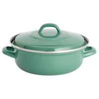 Lite-Body - Braadpan 24cm|2,5 l - Emaille- Olijf Groen - Inductie