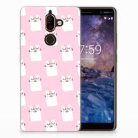 Nokia 7 Plus TPU Hoesje Sleeping Cats - thumbnail