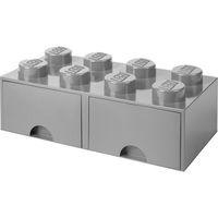 LEGO Brick Drawer 8 Grijs Opbergdoos