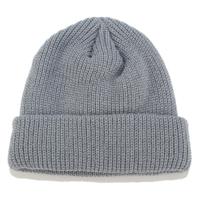Effen kleuren korte winter brei Skullcap voor mannen/vrouwen maat: M (56-58cm) (grijs)