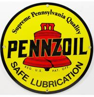 Pennzoil Porcelain Sign 12" / 30 cm