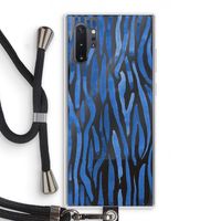 Blauwe nerven: Samsung Galaxy Note 10 Plus Transparant Hoesje met koord