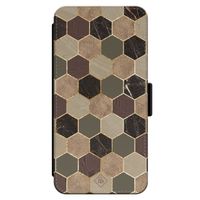 iPhone 14 Pro Max flipcase - Kubus bruin groen