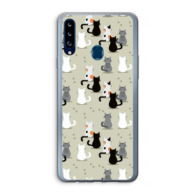 Katten: Samsung Galaxy A20s Transparant Hoesje