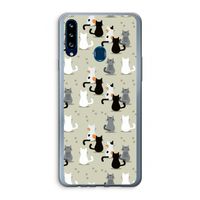 Katten: Samsung Galaxy A20s Transparant Hoesje
