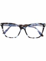 TOM FORD Eyewear lunettes de vue à monture papillon - Marron - thumbnail