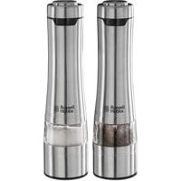 Zout- en pepermolenset - RUSSELL HOBBS - 23460-56/RH - Fijne of grove maling - LED-lampje - Geborsteld staal - thumbnail