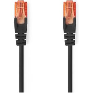 CAT6-kabel | RJ45 Male | RJ45 Male | U/UTP | 1.00 m | Rond | PVC | Zwart | Label
