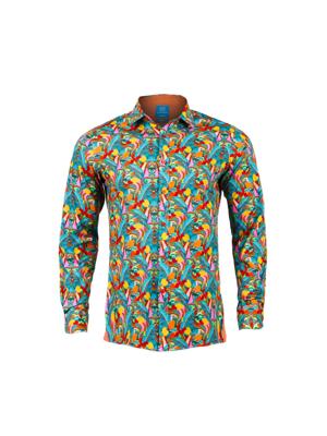 Havana Breeze Overhemd M Lureaux - Handgemaakte Nette Schoenen Voor Heren