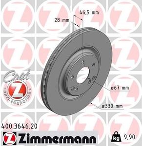 Remschijf Coat Z 400364620