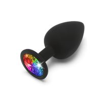 ToyJoy - Diamond Booty Jewel Large Butt Plug Zwart - thumbnail