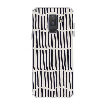 Moroccan stripes: Samsung Galaxy A6 Plus (2018) Transparant Hoesje
