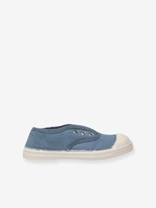 Katoenen tennisschoenen voor kinderen met vetersluiting Elly BENSIMON® jeansblauw