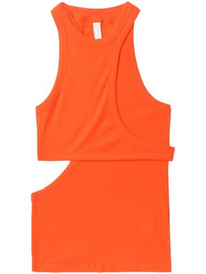 Dion Lee débardeur nervuré à design superposé - Orange