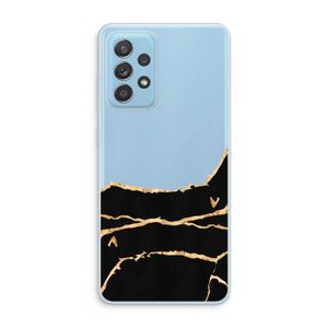 Gouden marmer: Samsung Galaxy A73 Transparant Hoesje