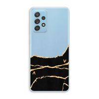 Gouden marmer: Samsung Galaxy A73 Transparant Hoesje