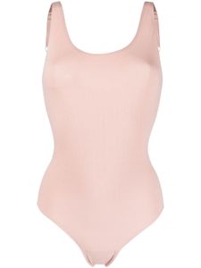 Wolford body en maille fine nervurée - Rose