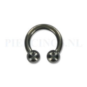 Circulair barbell zwart 2.5 mm