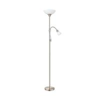 EGLO Up 2 Vloerlamp - E27|E14 - 176,5 cm - Grijs|Wit