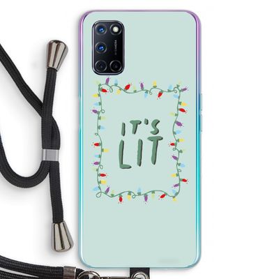 It's Lit: Oppo A52 Transparant Hoesje met koord