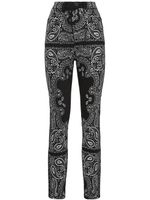 Philipp Plein legging imprimé à taille haute - Noir